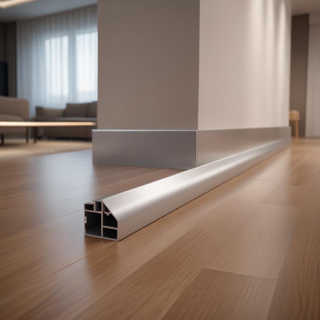 Алюминиевый теневой плинтус для скрытого монтажа: конструкция, особенности установки и технические характеристики